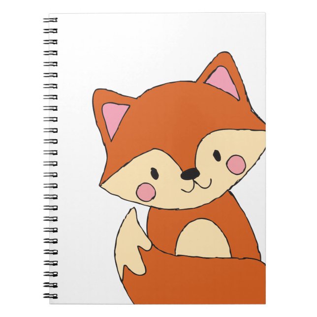 Carnet Baby Fox Dessin mignon Fox Art Baby Fox Design (Devant)