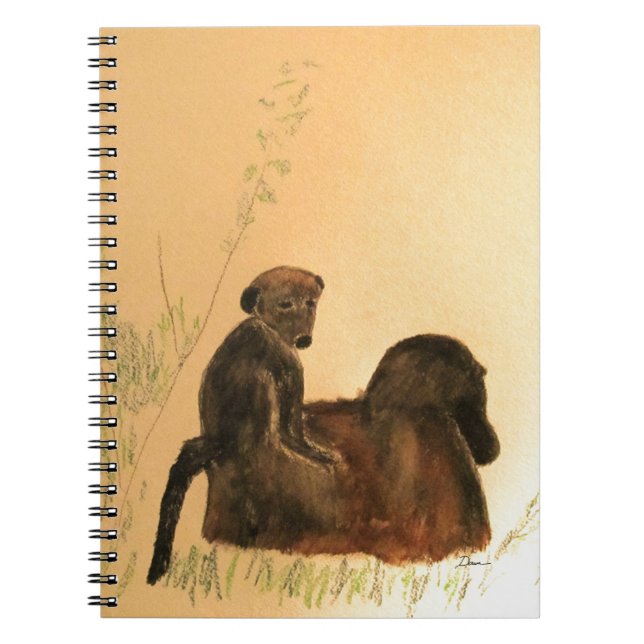 Carnet Baby-souris - Singes de la faune Primates (Devant)