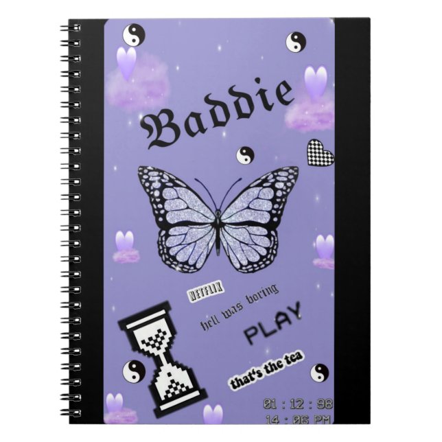 Carnet Baddie Purple School (Devant)