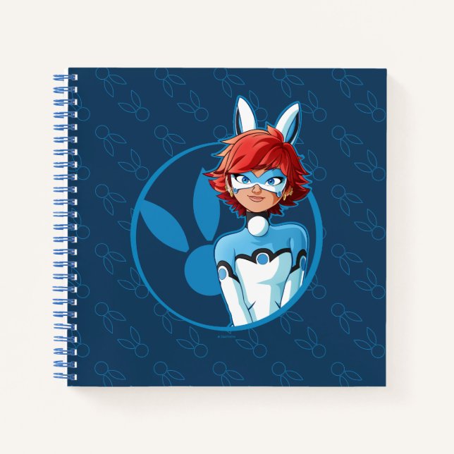Carnet Badge Bleu Bunnyx (Devant)