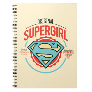 Carnet Badge Vintage du logo original Supergirl
