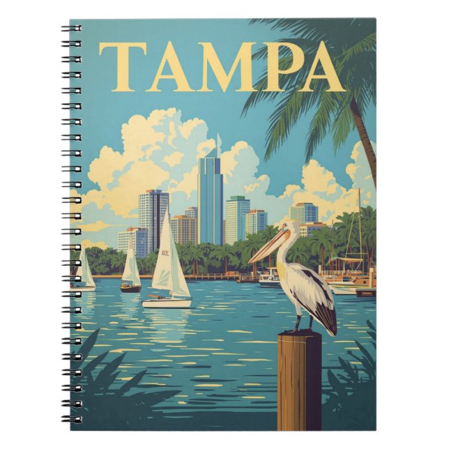 Carnet Baie vintage de Tampa (Devant)
