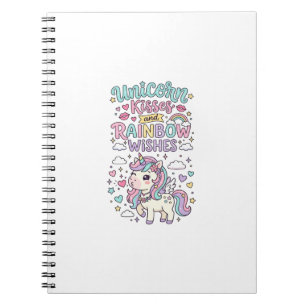 Carnet Baisers de licorne et voeux d'arc-en-ciel Raisin p