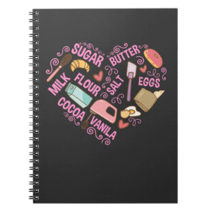 Carnet Baking Love Baker Tools Pastry Chef Butter Eggs