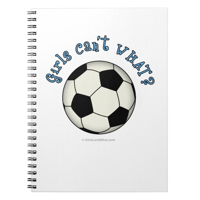 Carnet Bal de football en noir (Devant)
