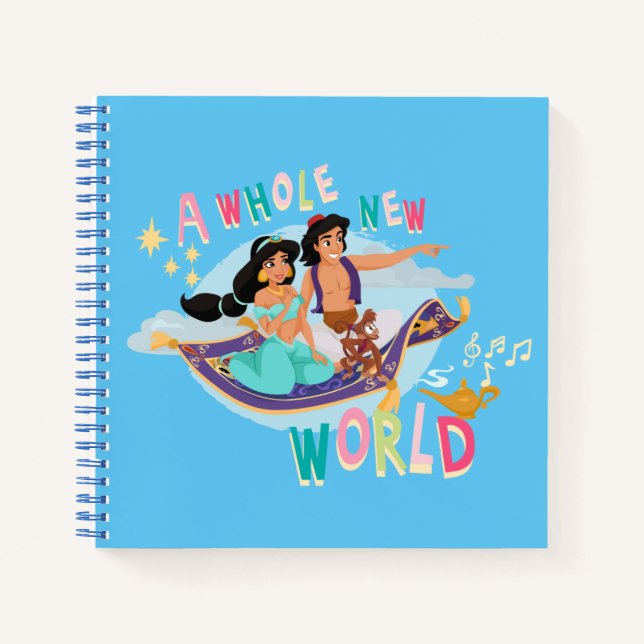 Carnet Balade en tapis Jasmine et Aladdin | Un nouveau mo (Devant)