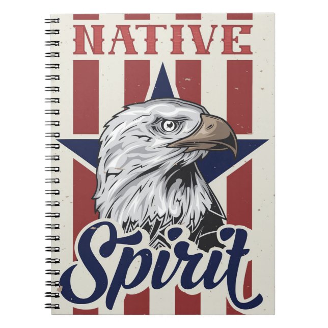 Carnet Bald Eagle Esprit autochtone (Devant)