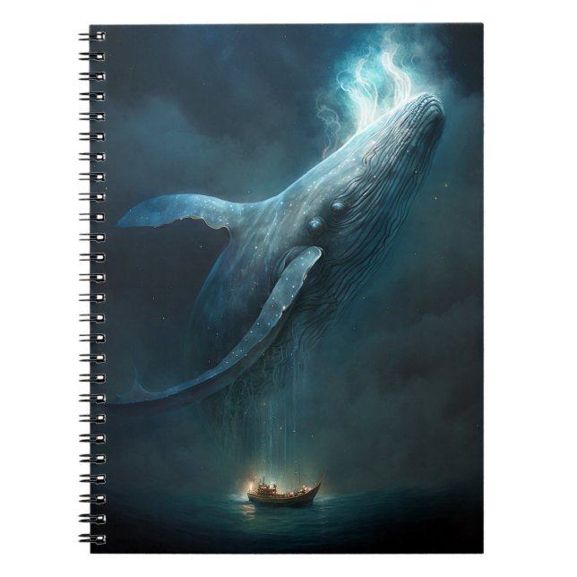 Carnet Baleine Dans Le Ciel L'Art Imaginaire (Devant)