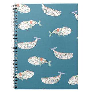 Carnet baleines folles skandinaves animaux de mer matte