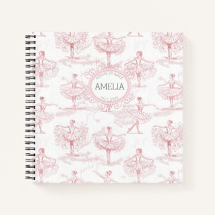 Carnet Ballerina Moves Motif Pink ID738