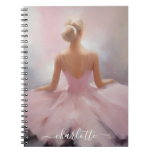 Carnet Ballerina peinte en rose