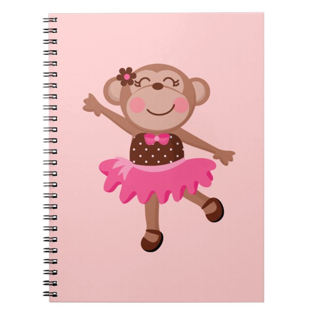 Carnet Ballerine de singe (Devant)