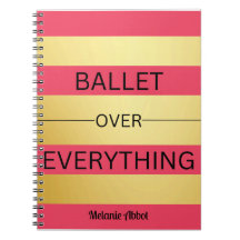 "BALLET AVANT TOUT" Rose et Or Rayé