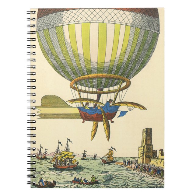 Carnet Ballon à air chaud à vapeur de science-fiction vin (Devant)