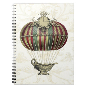 Carnet Ballon baroque avec l'horloge