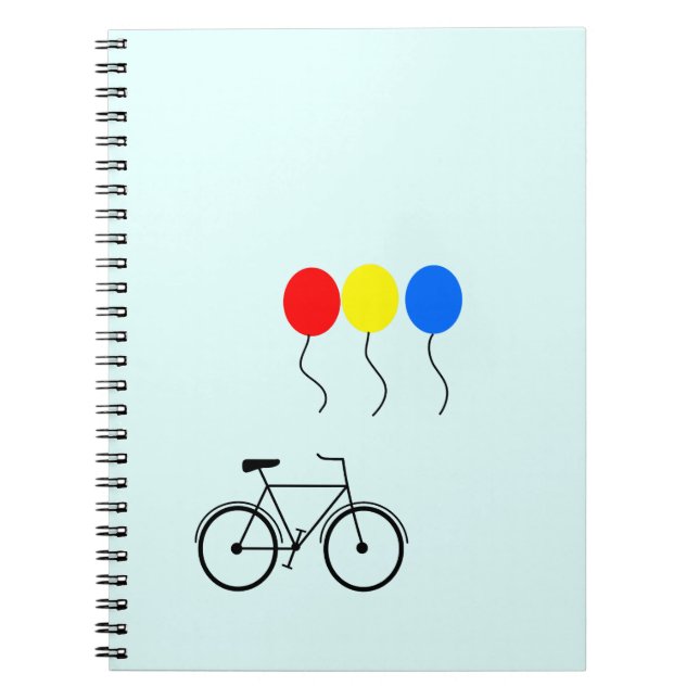 Carnet Ballons et vélo (Devant)