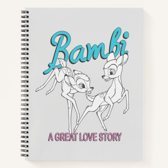 Carnet Bambi & Faline "Une grande histoire d'amour" (Devant)