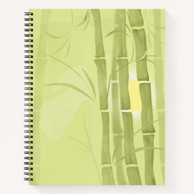 Carnet Bamboo vert (Devant)
