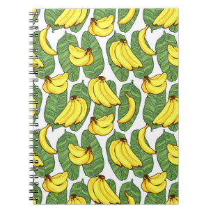 Carnet Banana Fruit Feuilles Motif tropical