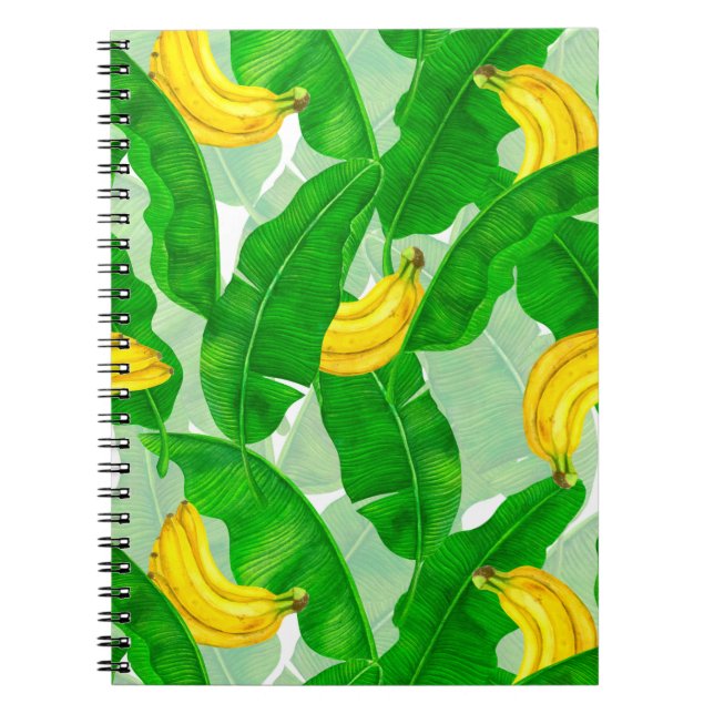 Carnet Bananes et aquarelle feuille (Devant)