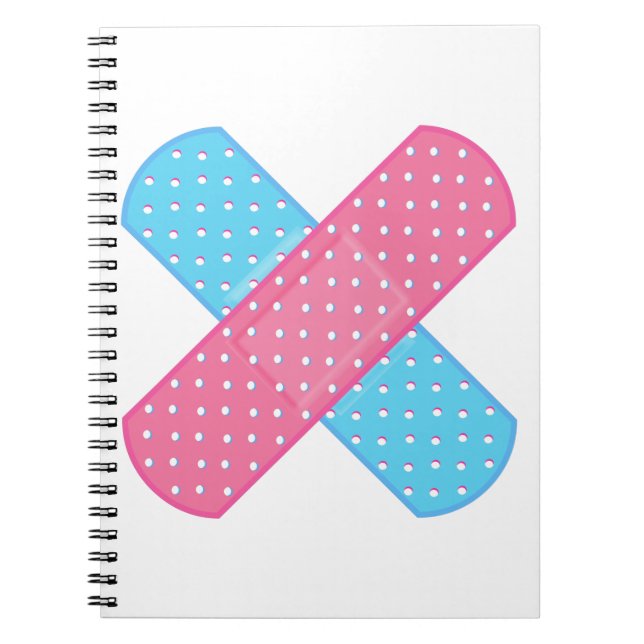 Carnet bande aide rose (Devant)