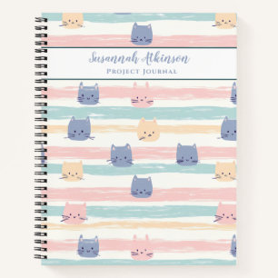 Carnet Bande de chat mignonne