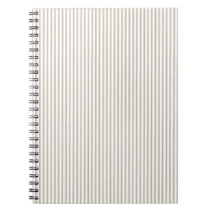 Carnet Bande de cueillette beige et blanche