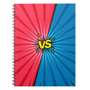 Carnet Bande dessinée contre arrière - plan, style pop-ar