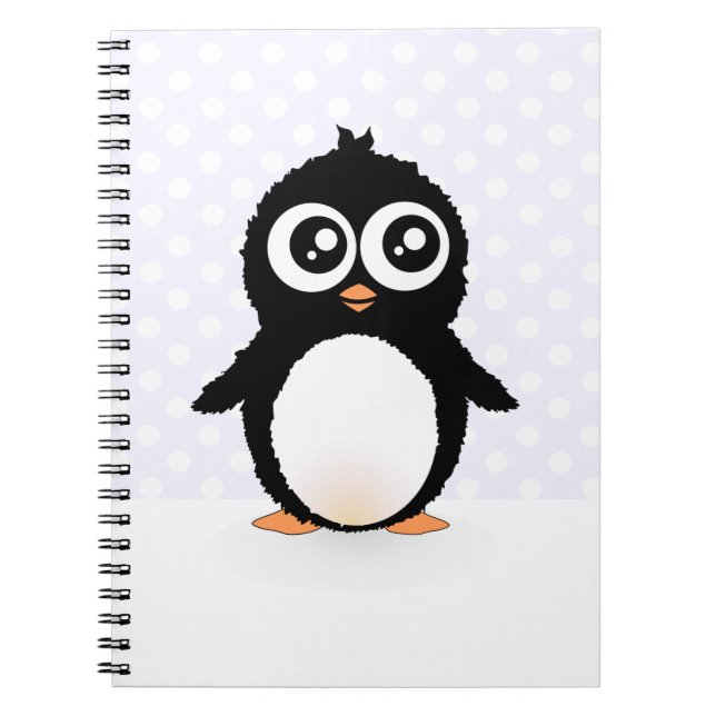 Carnet Bande dessinée mignonne de pingouin (Devant)