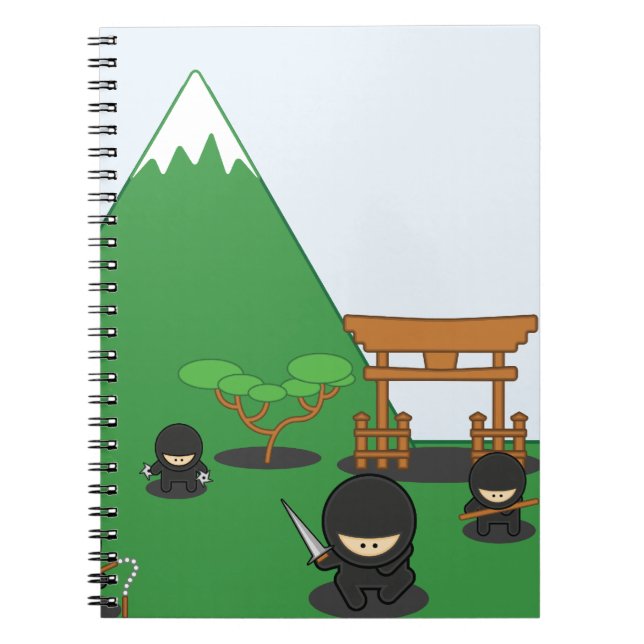 Carnet Bande dessinée Ninjas (dans la campagne) (Devant)
