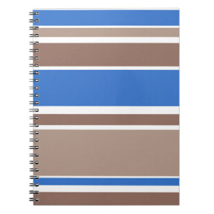 Carnet Bandes Brown et bleues