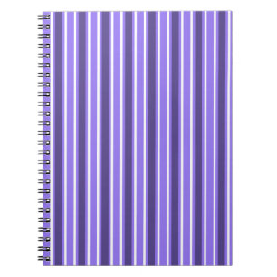 Carnet Bandes de bonbons violettes et blanches