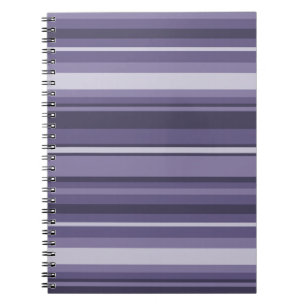 Carnet Bandes de cuir violet