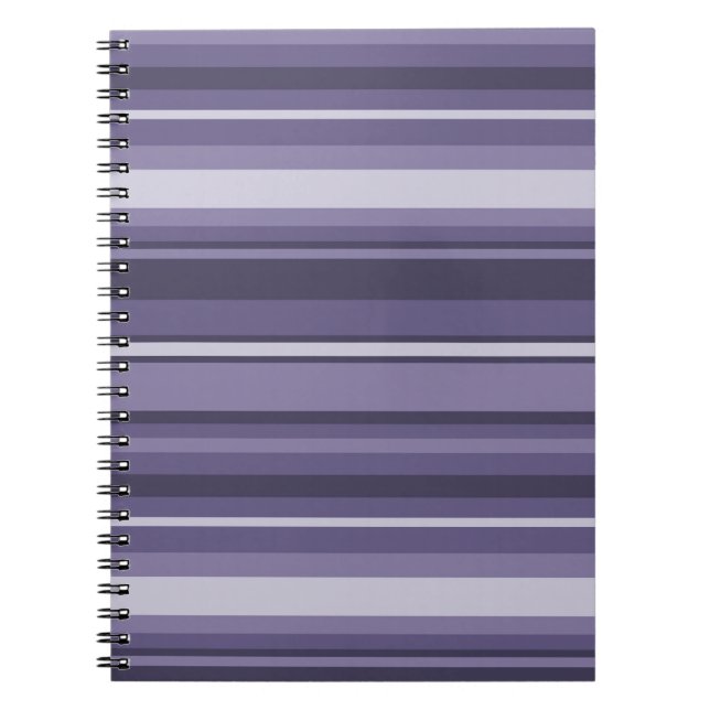 Carnet Bandes de cuir violet (Devant)