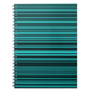 Carnet Bandes noires turquoises
