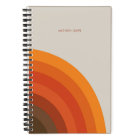 Bandes rétro colorées les années 70 années 80 Gold