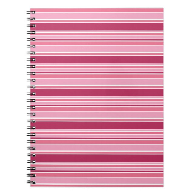 Carnet Bandes roses (Devant)