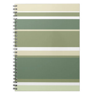 Carnet Bandes vert olive