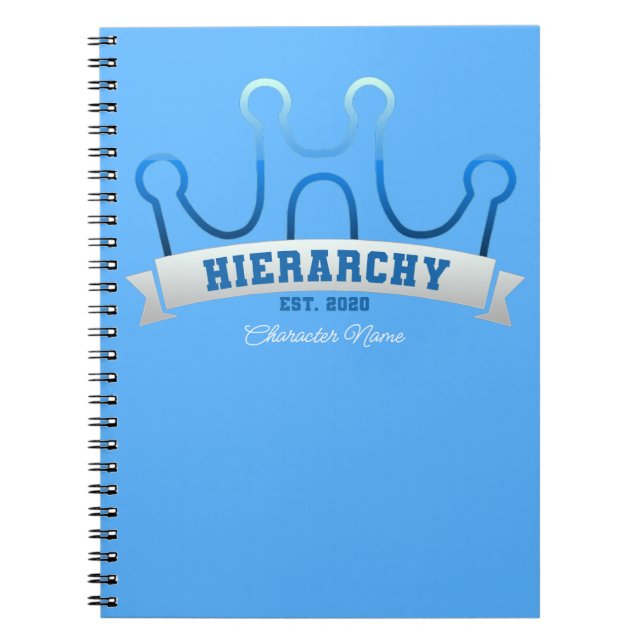Carnet Bannière de logo de hiérarchie W/ Nom (Devant)
