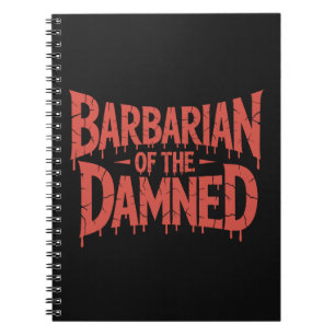 Carnet Barbarde de l'horreur gothique Damné