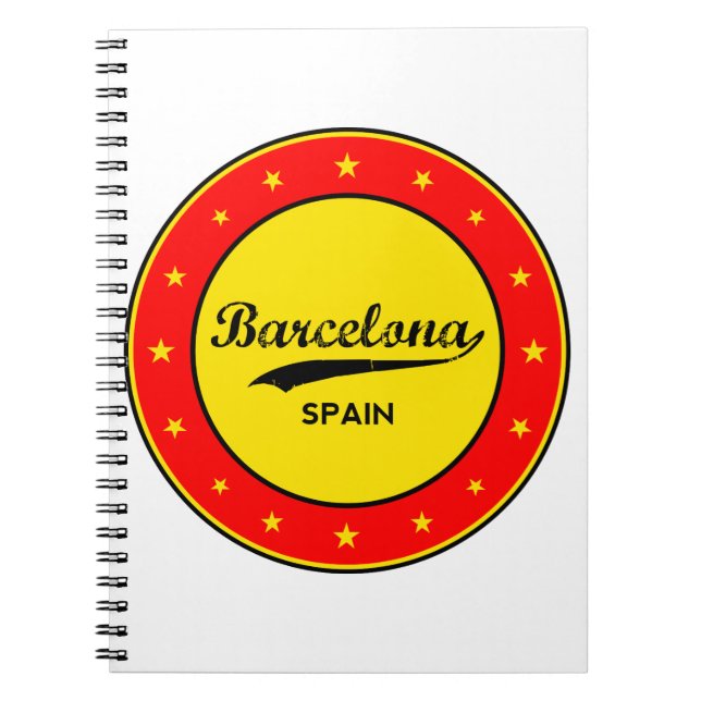 Carnet Barcelone, Espagne, cercle (Devant)