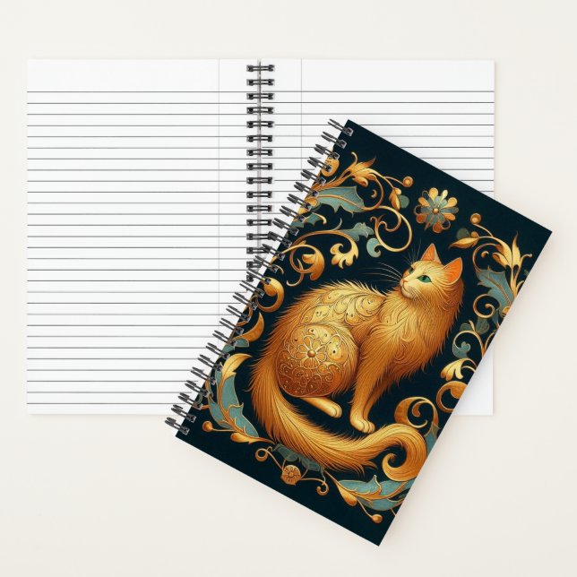 Carnet Baroque Cat Reverie (À l'intérieur)