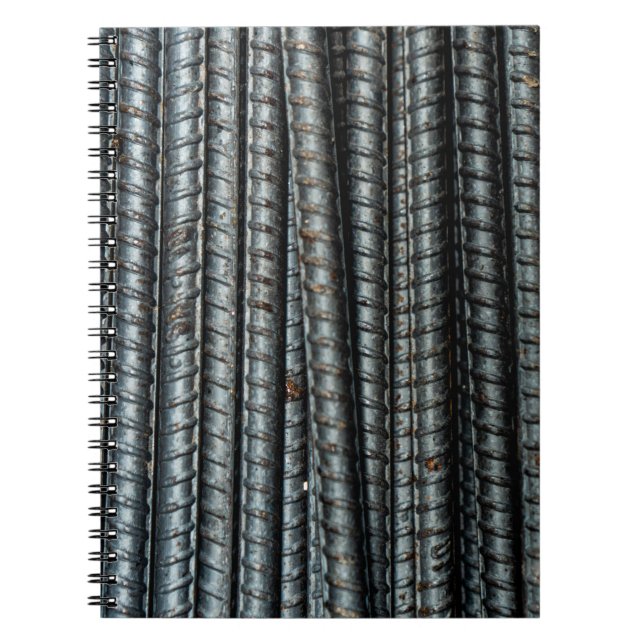 Carnet Barres en métal noir (Devant)