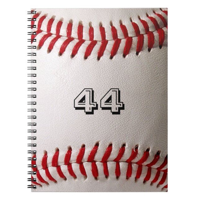 Carnet Baseball avec numéro personnalisable (Devant)