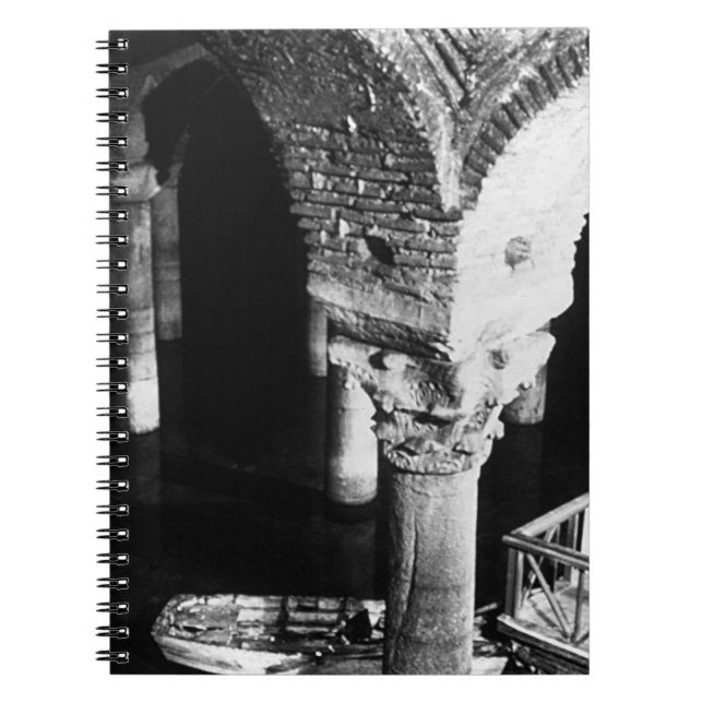 Carnet Basilique vintage Istanbul Underground Cistern 197 (Devant)