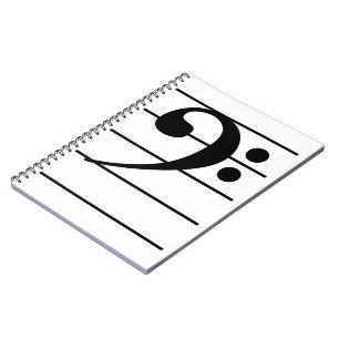 Carnet Bass Clef sur le personnel