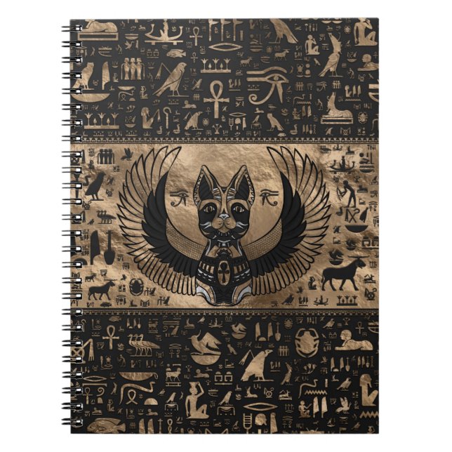 Carnet Bastet, déesse chatte égyptienne (Devant)