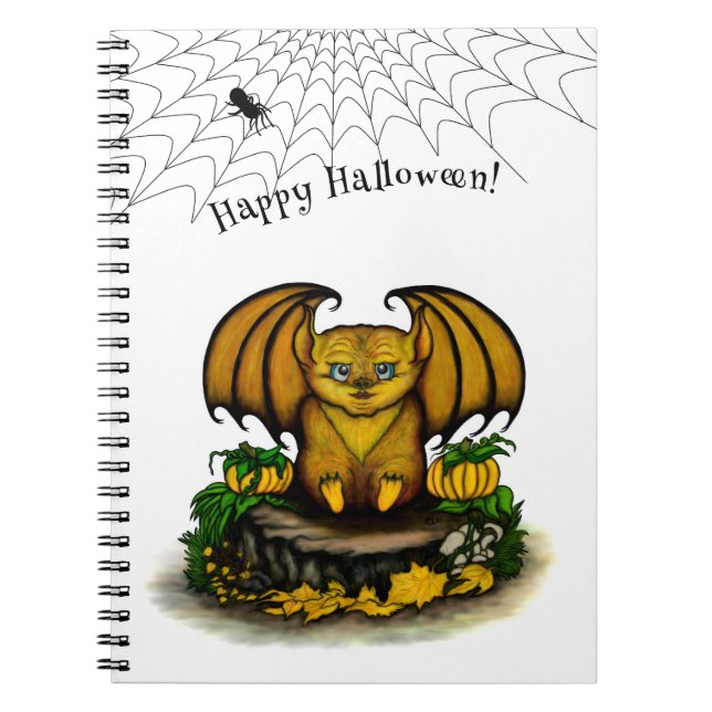 Carnet Bat d'Halloween mignonne (Devant)