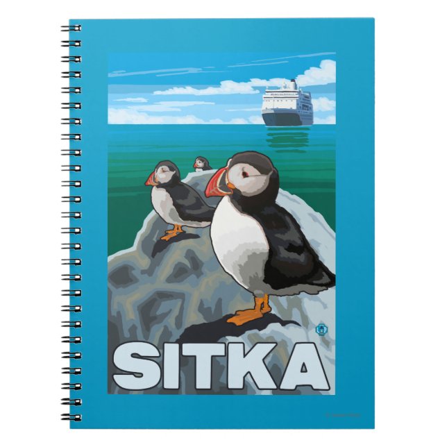 Carnet Bateau de pêche et de croisière - Sitka, Alaska (Devant)