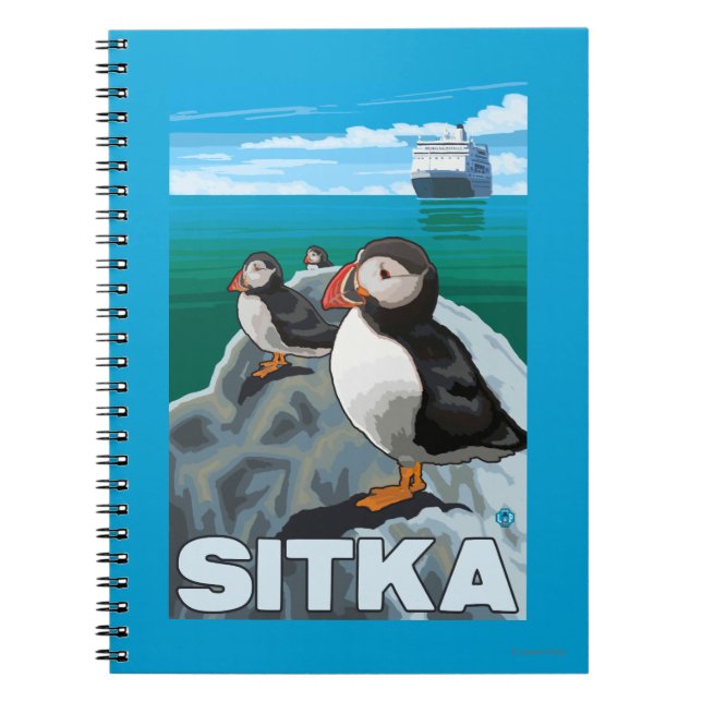 Carnet Bateau de pêche et de croisière - Sitka, Alaska (Devant)